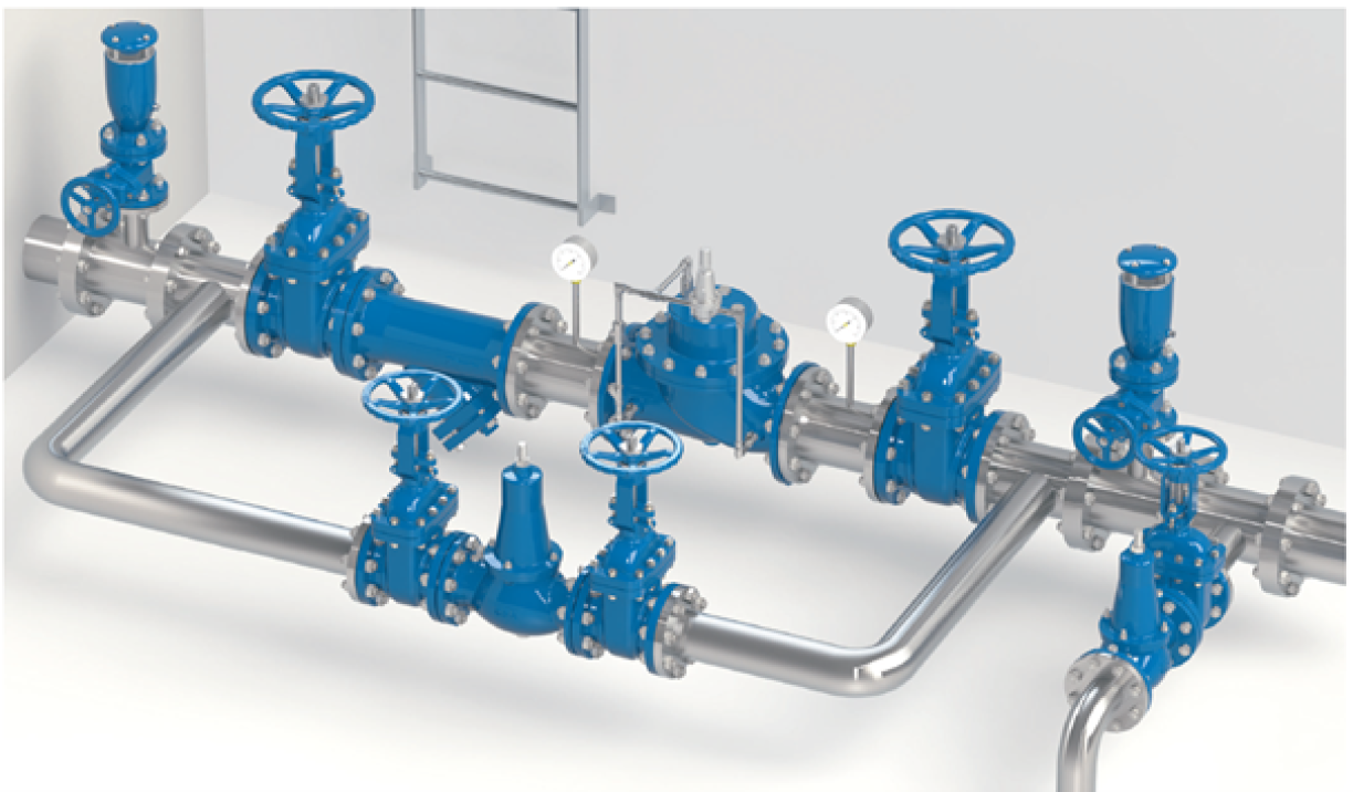 Downstream Pressure Reducing and Stabilizing Piston Hydrovalve PN40 - E5115-00 - E6115-00-installation
