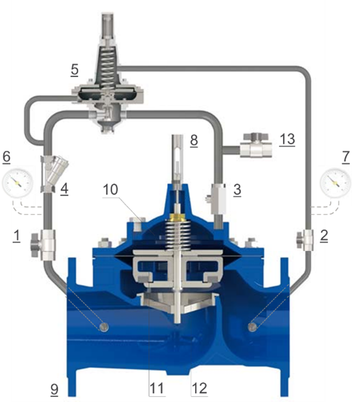 Excess Flow rate Cut-off - E3117-00 - E4117-00-functioning