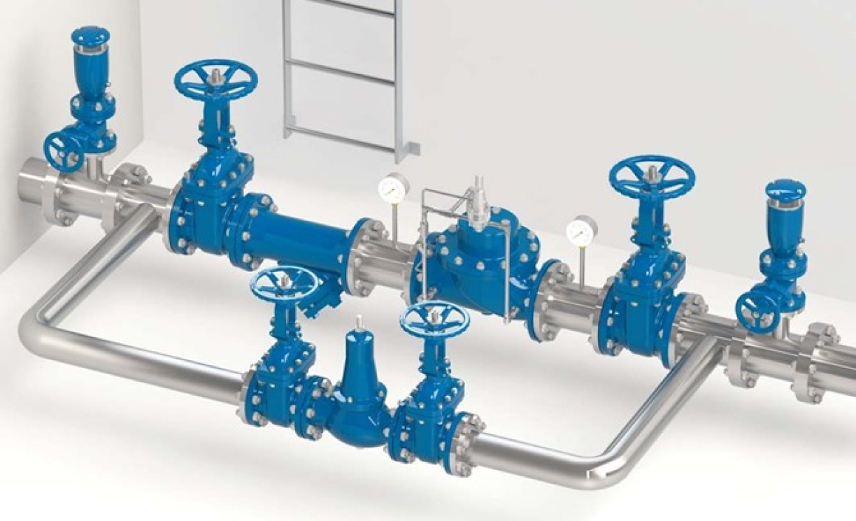 Piston Upstream Pressure Support Hydrovalve PN40 - E5116-00 - E6116-00-installation