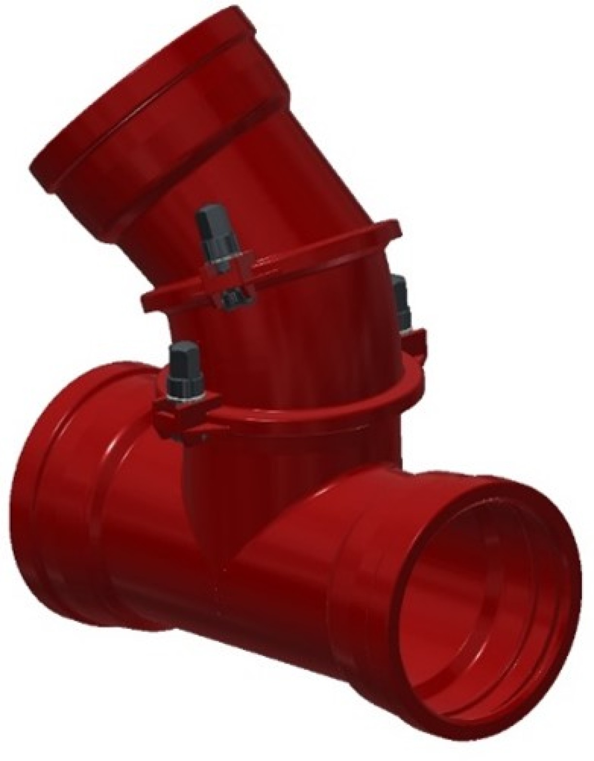 Branchement gravitaire orientable pour branchement fonte