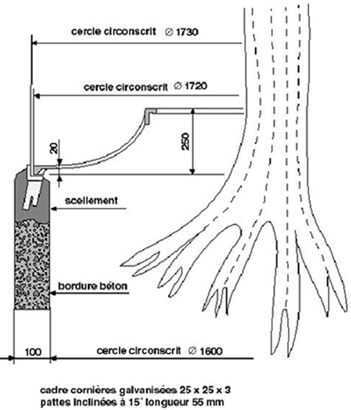 Installation-Grille d’arbre KILIMANDJARO