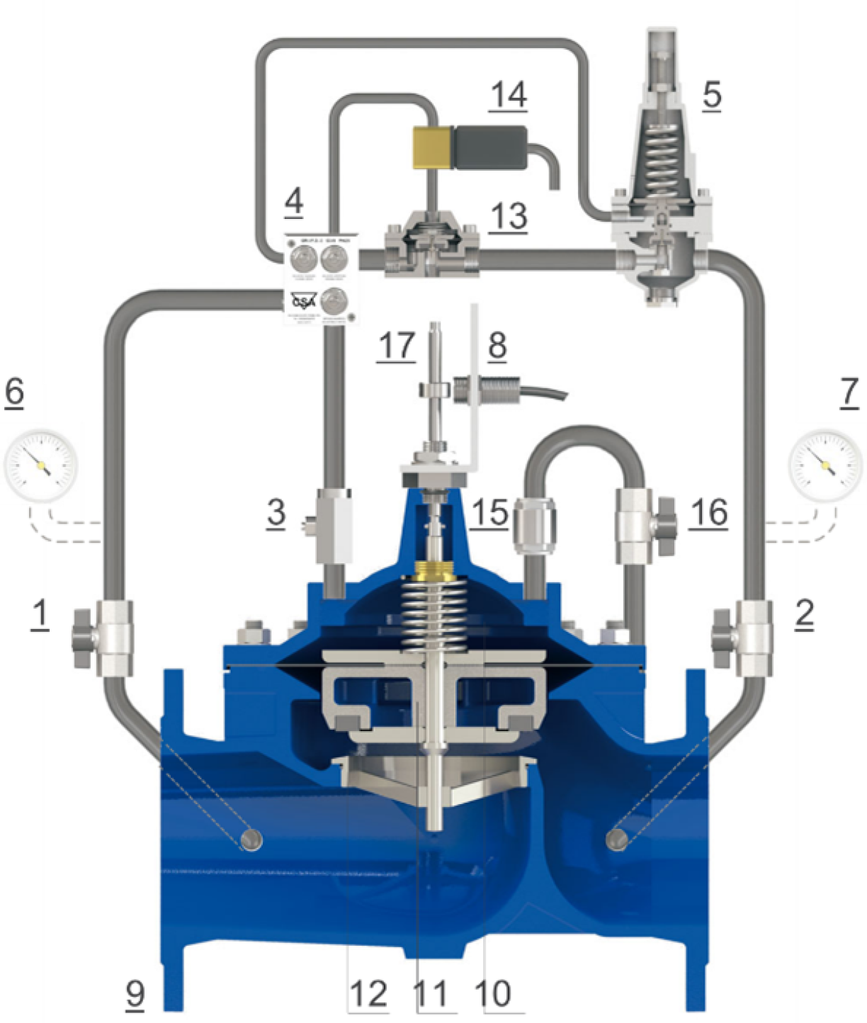 Booster Pump with Upstream Pressure Sustain - E3113-16 - E4113-16-functioning