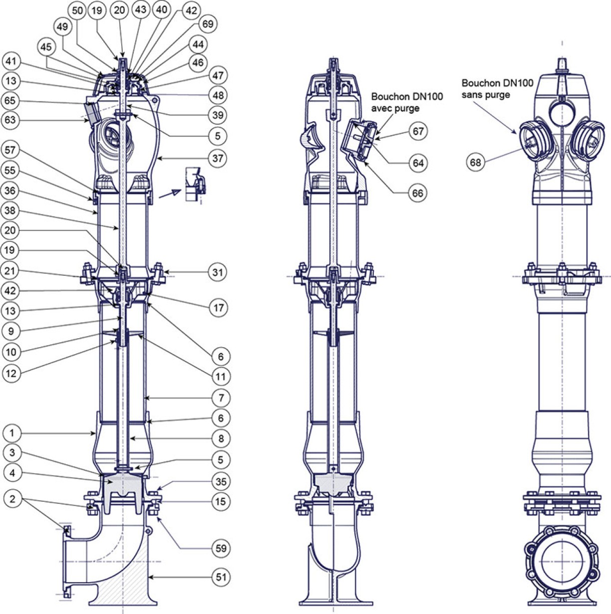 Poteau_aspiration_en_charge_ATLAS_DN150_BD_VR-nomenclature