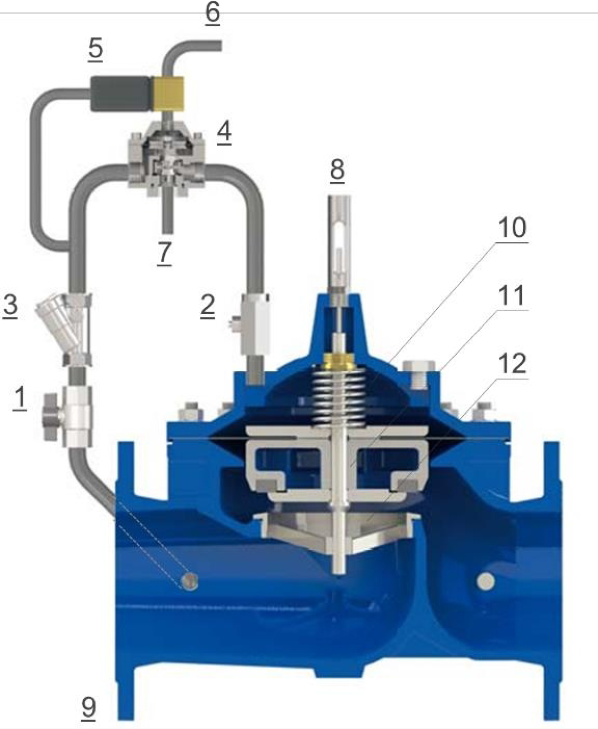 Stabilisateur de pression aval à commande électrique - E3115-04  E4115-04-Fonctionnement