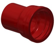Pièce de liaison en fonte ductile à 1 emboîtement pour tuyau fonte  et 1 bout uni pour PVC