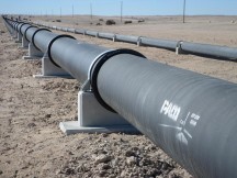Aerial pipelaying