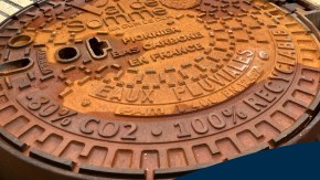 Val de Somme - Plaque  "pionnier bas carbone en France / -80% de CO2 - 100% recyclable"