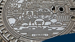 Plaque du Festival International Constellations de Metz en collaboration avec l'artiste Valgal