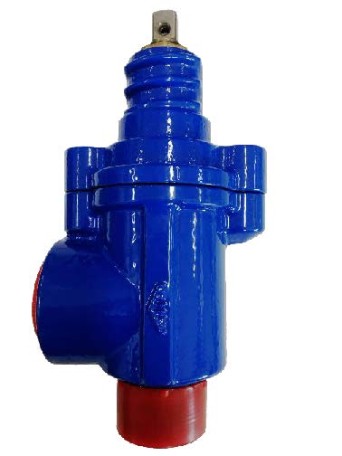 Válvula de acometida de toma vertical (rosca interior) y compuerta vulcanizada EPDM