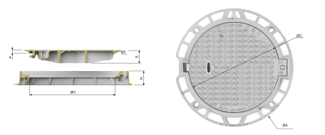 Manhole cover PAM GENIUS
