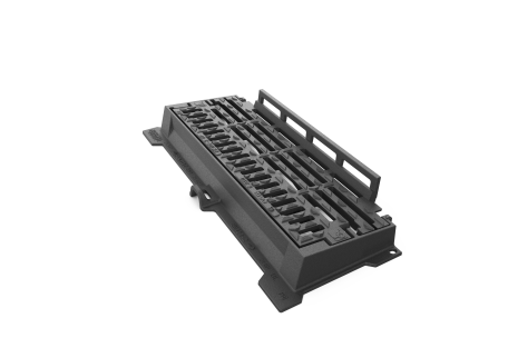 Grille pour bordure SELECTA Classe C250 - Grille PMR à barreau sélecteur – Cadre avec pattes support avaloir