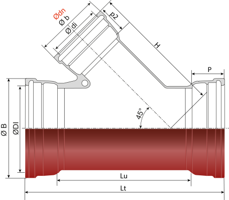 Branchement_gravitaire_45_3_emboitements_3_Joints_STD_gravitaire