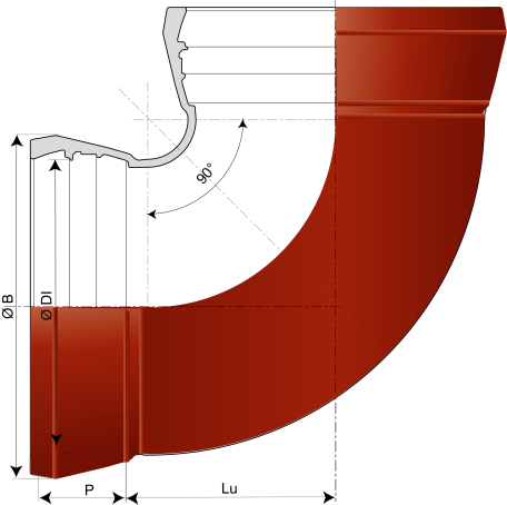 Coude 90 Integral Universal Standard