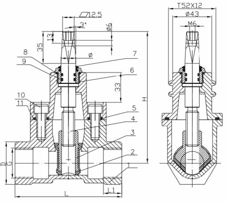 VSCCFXXRBB750_Válvula de ramal modelo QP de passagem horizontalEPDM_000