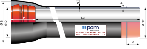 Tuyaux INTEGRAL TT PE DN150 à 1000 à emboitement UNIVERSAL STANDARD ...